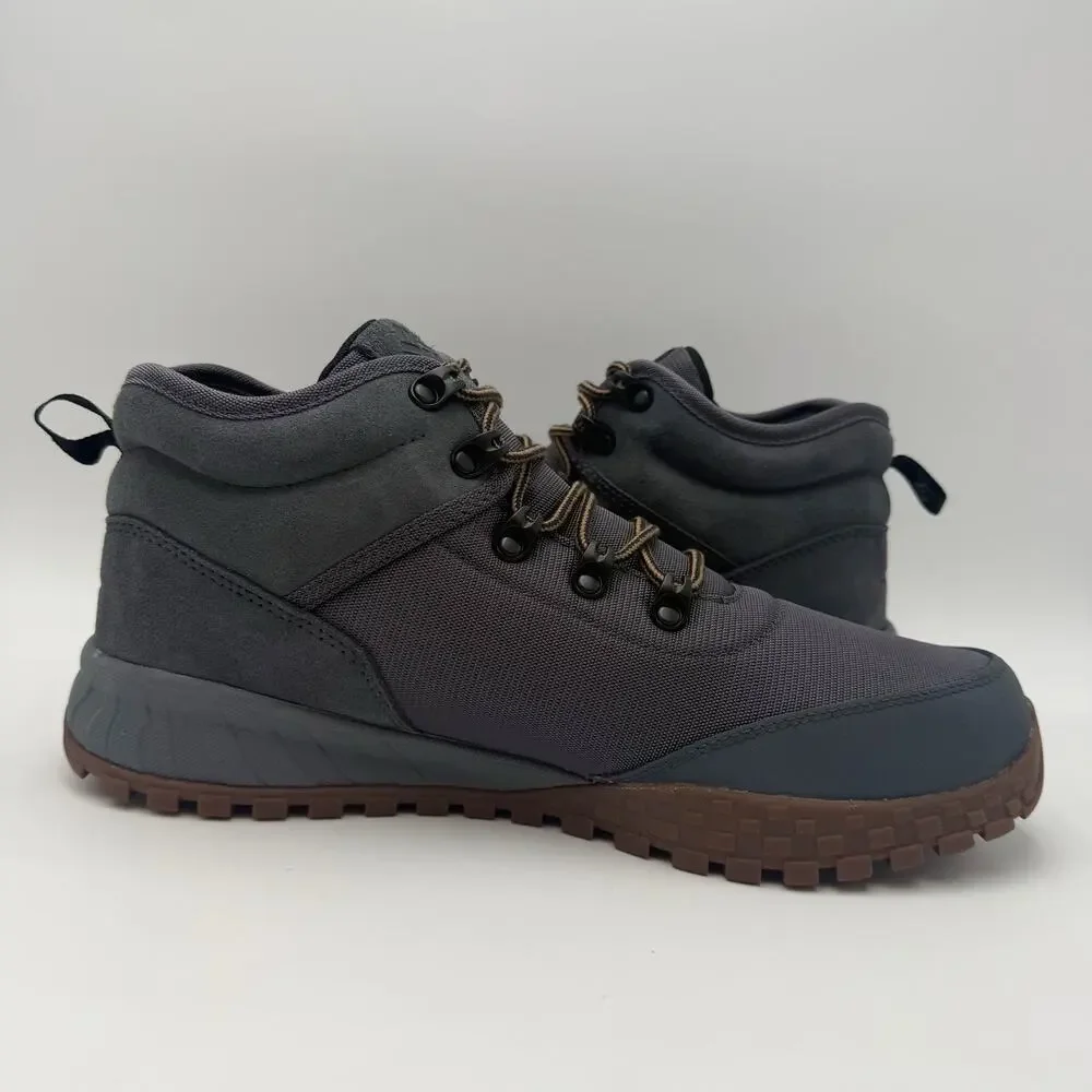 Columbia Mens Fairbanks Mid Climbing Shoes Size 10 M Grey Blue Waterproof NWOB